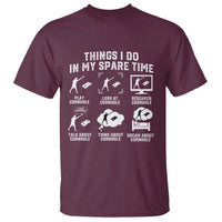 Funny Cornhole Lover T Shirt Things I Do In My Spare Time Bean Bag Toss Game