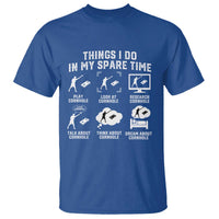 Funny Cornhole Lover T Shirt Things I Do In My Spare Time Bean Bag Toss Game
