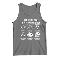 Funny Cornhole Lover Tank Top Things I Do In My Spare Time Bean Bag Toss Game