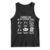 Funny Cornhole Lover Tank Top Things I Do In My Spare Time Bean Bag Toss Game