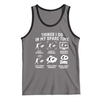 Funny Cornhole Lover Tank Top Things I Do In My Spare Time Bean Bag Toss Game