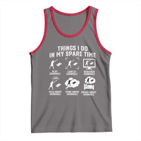 Funny Cornhole Lover Tank Top Things I Do In My Spare Time Bean Bag Toss Game