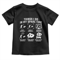 Funny Cornhole Lover Toddler T Shirt Things I Do In My Spare Time Bean Bag Toss Game