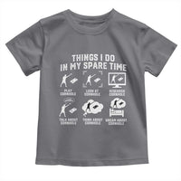 Funny Cornhole Lover Toddler T Shirt Things I Do In My Spare Time Bean Bag Toss Game