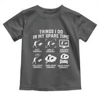 Funny Cornhole Lover Toddler T Shirt Things I Do In My Spare Time Bean Bag Toss Game