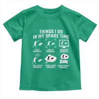 Funny Cornhole Lover Toddler T Shirt Things I Do In My Spare Time Bean Bag Toss Game