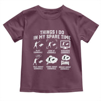 Funny Cornhole Lover Toddler T Shirt Things I Do In My Spare Time Bean Bag Toss Game