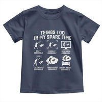 Funny Cornhole Lover Toddler T Shirt Things I Do In My Spare Time Bean Bag Toss Game