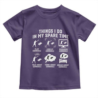 Funny Cornhole Lover Toddler T Shirt Things I Do In My Spare Time Bean Bag Toss Game
