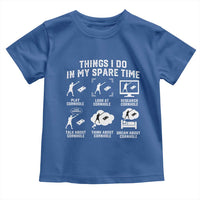 Funny Cornhole Lover Toddler T Shirt Things I Do In My Spare Time Bean Bag Toss Game