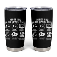 Funny Cornhole Lover Tumbler Cup Things I Do In My Spare Time Bean Bag Toss Game