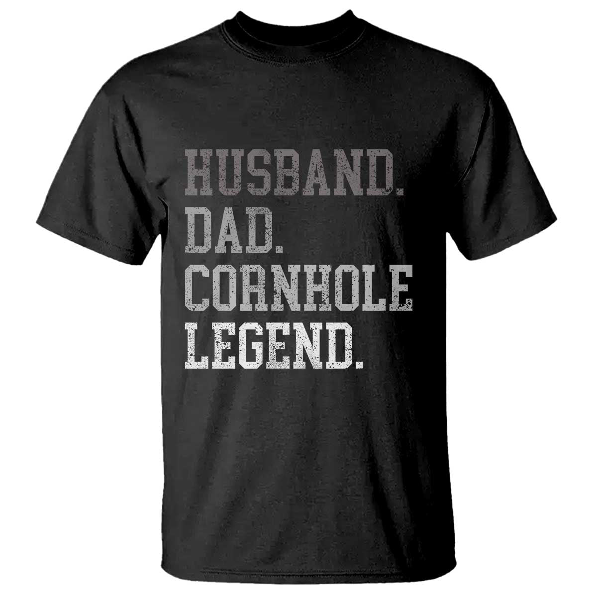 Husband Dad Cornhole Legend T Shirt Vintage Funny Birthday for Dad Fathers Day