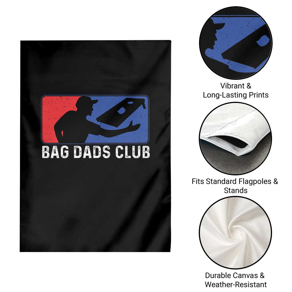 Funny Cornhole Bag Dads Club Garden Flag