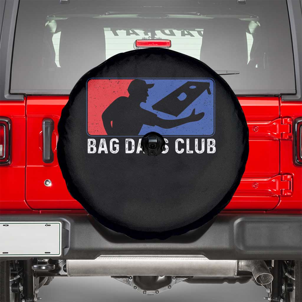 Funny Cornhole Bag Dads Club Spare Tire Cover
