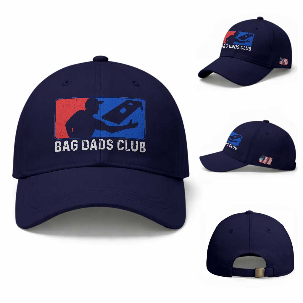 Funny Cornhole Bag Dads Club Baseball Cap
