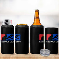 Funny Cornhole Bag Dads Club 4 in 1 Can Cooler Tumbler
