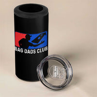 Funny Cornhole Bag Dads Club 4 in 1 Can Cooler Tumbler