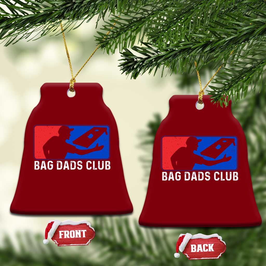 Funny Cornhole Bag Dads Club Ceramic Ornament