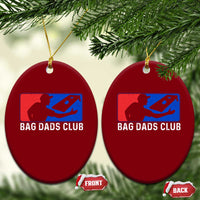 Funny Cornhole Bag Dads Club Ceramic Ornament