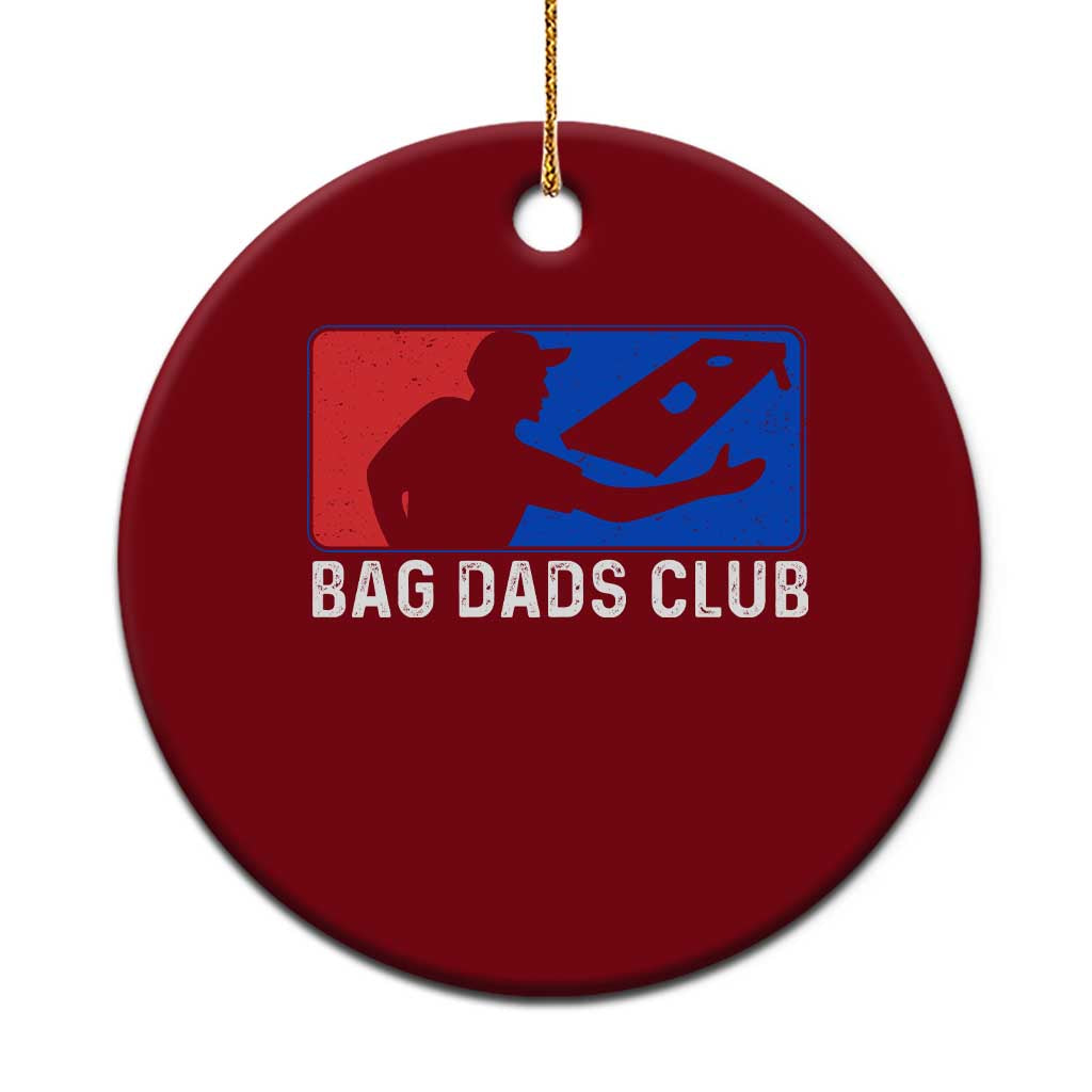 Funny Cornhole Bag Dads Club Ceramic Ornament