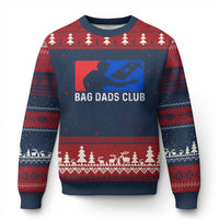 Funny Cornhole Bag Dads Club Ugly Christmas Sweater