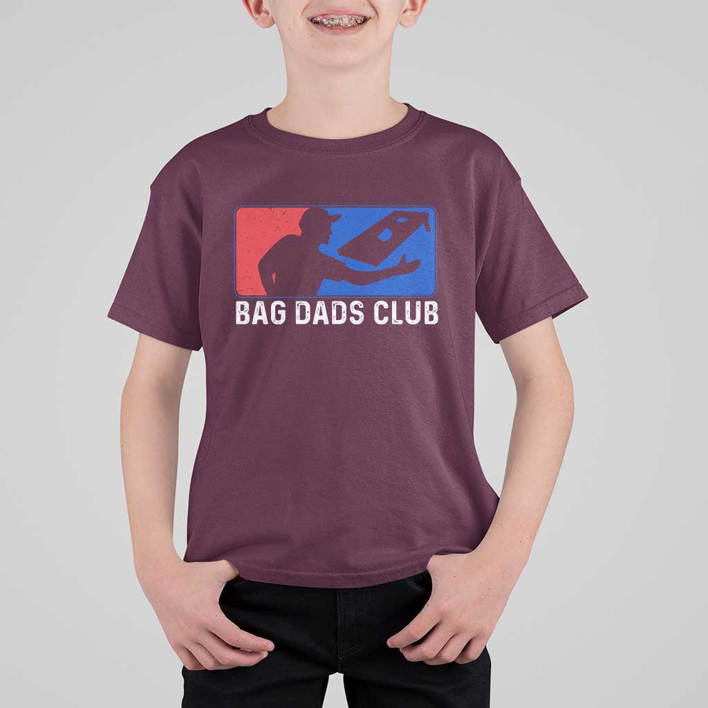 Funny Cornhole Bag Dads Club T Shirt For Kid