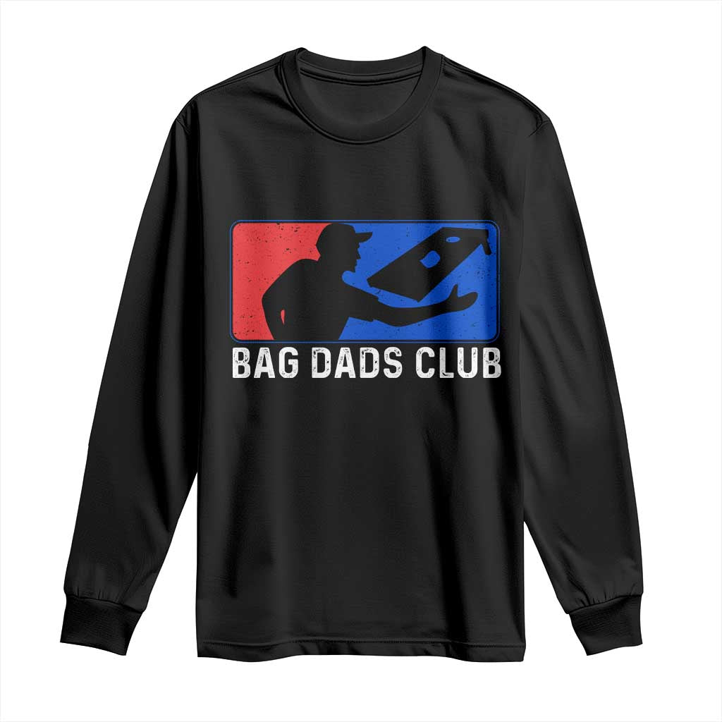 Funny Cornhole Bag Dads Club Long Sleeve Shirt