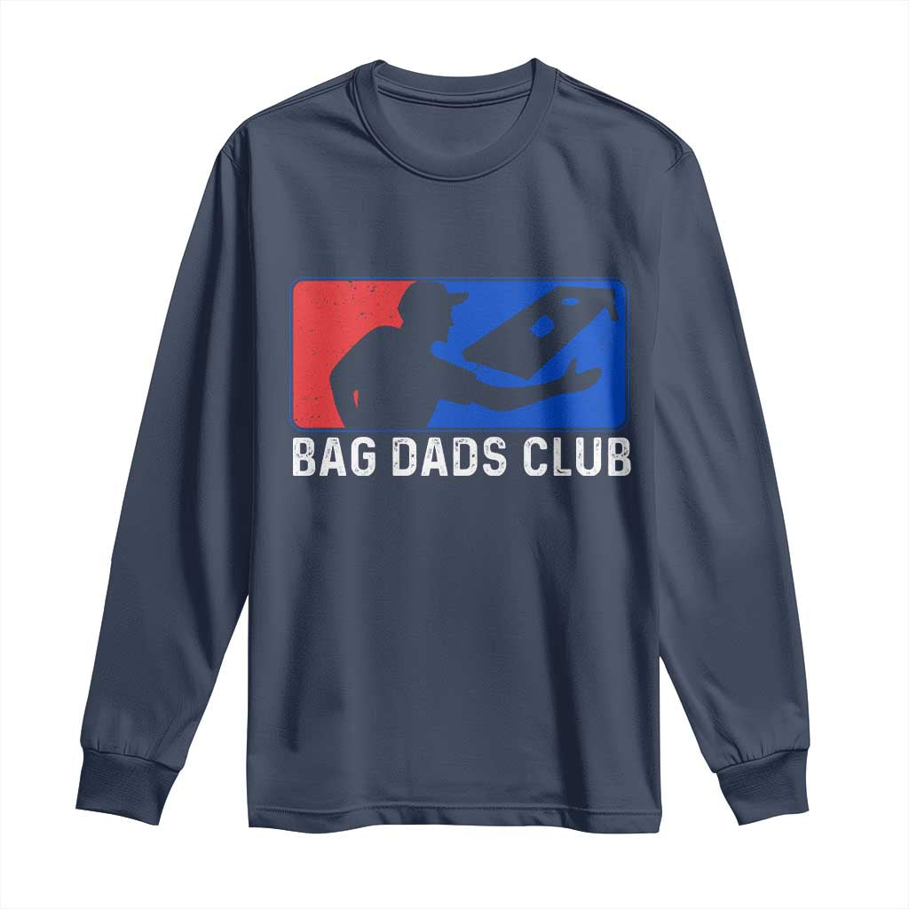 Funny Cornhole Bag Dads Club Long Sleeve Shirt