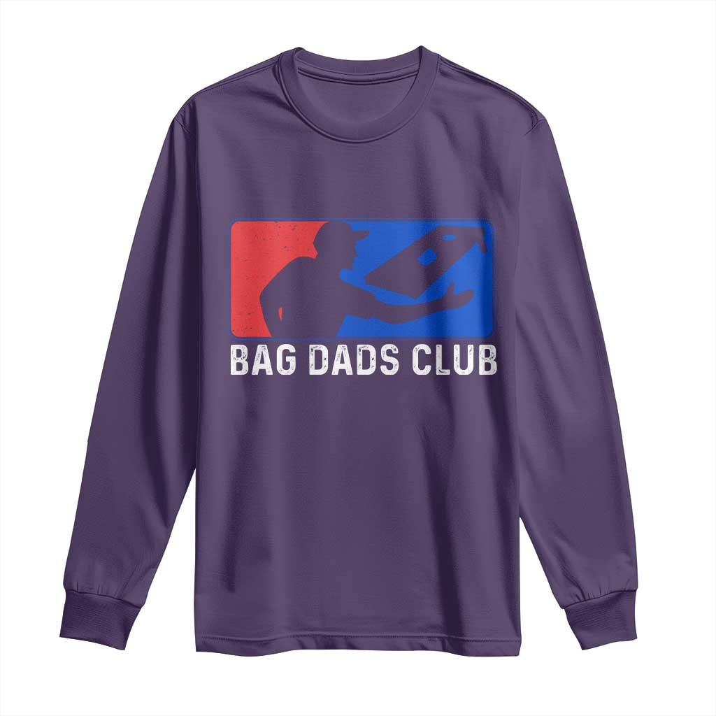 Funny Cornhole Bag Dads Club Long Sleeve Shirt