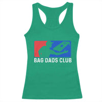 Funny Cornhole Bag Dads Club Racerback Tank Top