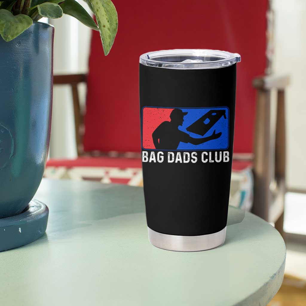 Funny Cornhole Bag Dads Club Tumbler Cup