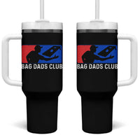 Funny Cornhole Bag Dads Club Tumbler With Handle