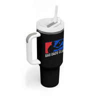 Funny Cornhole Bag Dads Club Tumbler With Handle