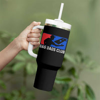 Funny Cornhole Bag Dads Club Tumbler With Handle