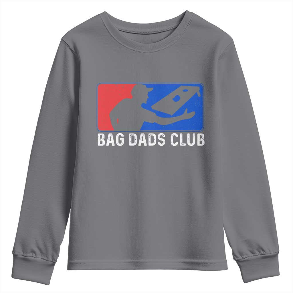 Funny Cornhole Bag Dads Club Youth Sweatshirt