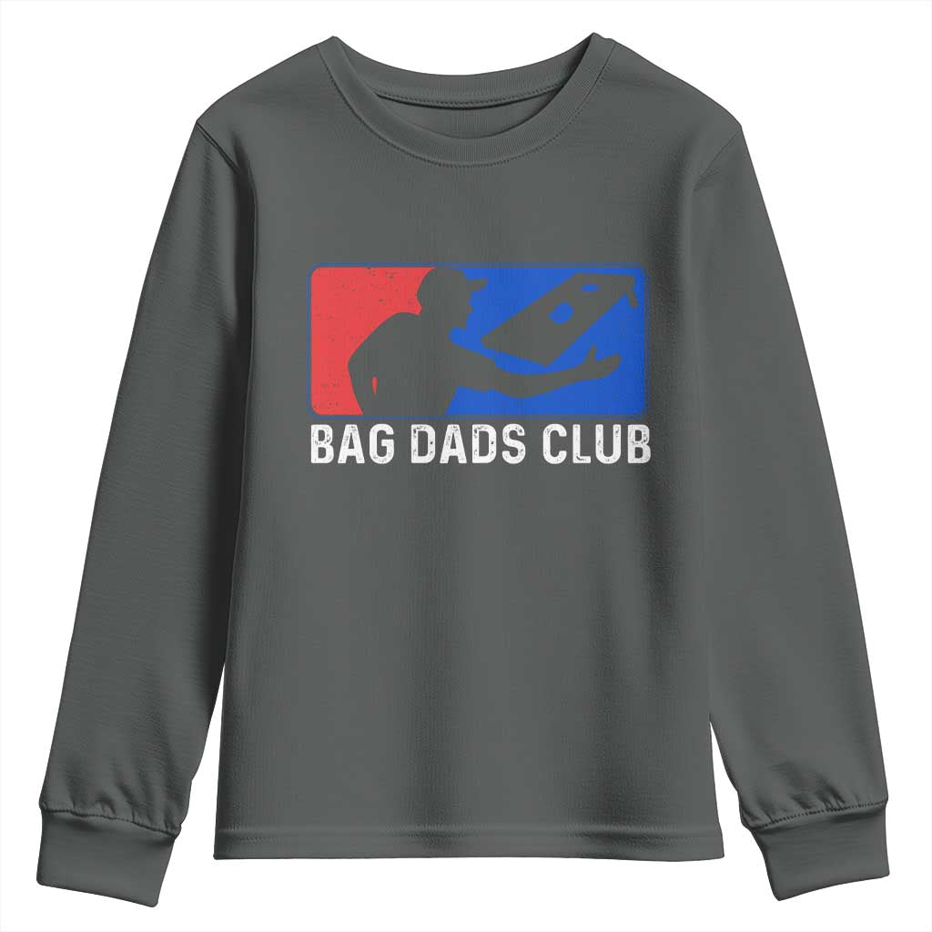 Funny Cornhole Bag Dads Club Youth Sweatshirt