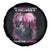Pink Breast Cancer Spare Tire Cover Pink Ribbon Comeback Stronger Than Setback Wolf Moon - Wonder Print Shop