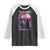 Pink Breast Cancer Raglan Shirt Pink Ribbon Comeback Stronger Than Setback Wolf Moon - Wonder Print Shop