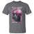 Pink Breast Cancer T Shirt Pink Ribbon Comeback Stronger Than Setback Wolf Moon - Wonder Print Shop