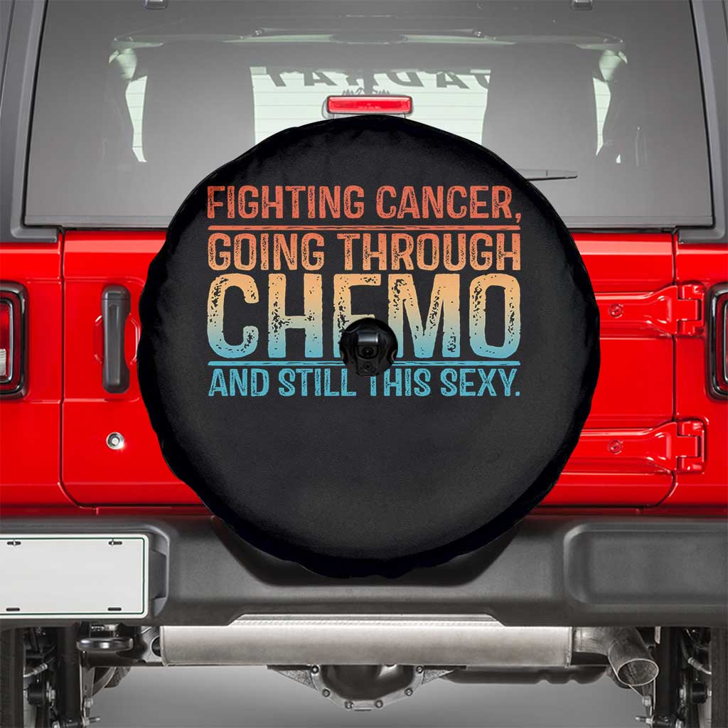 Funny Cancer Fighter Spare Tire Cover Inspirational Quote Chemo Patient Gift - Wonder Print Shop