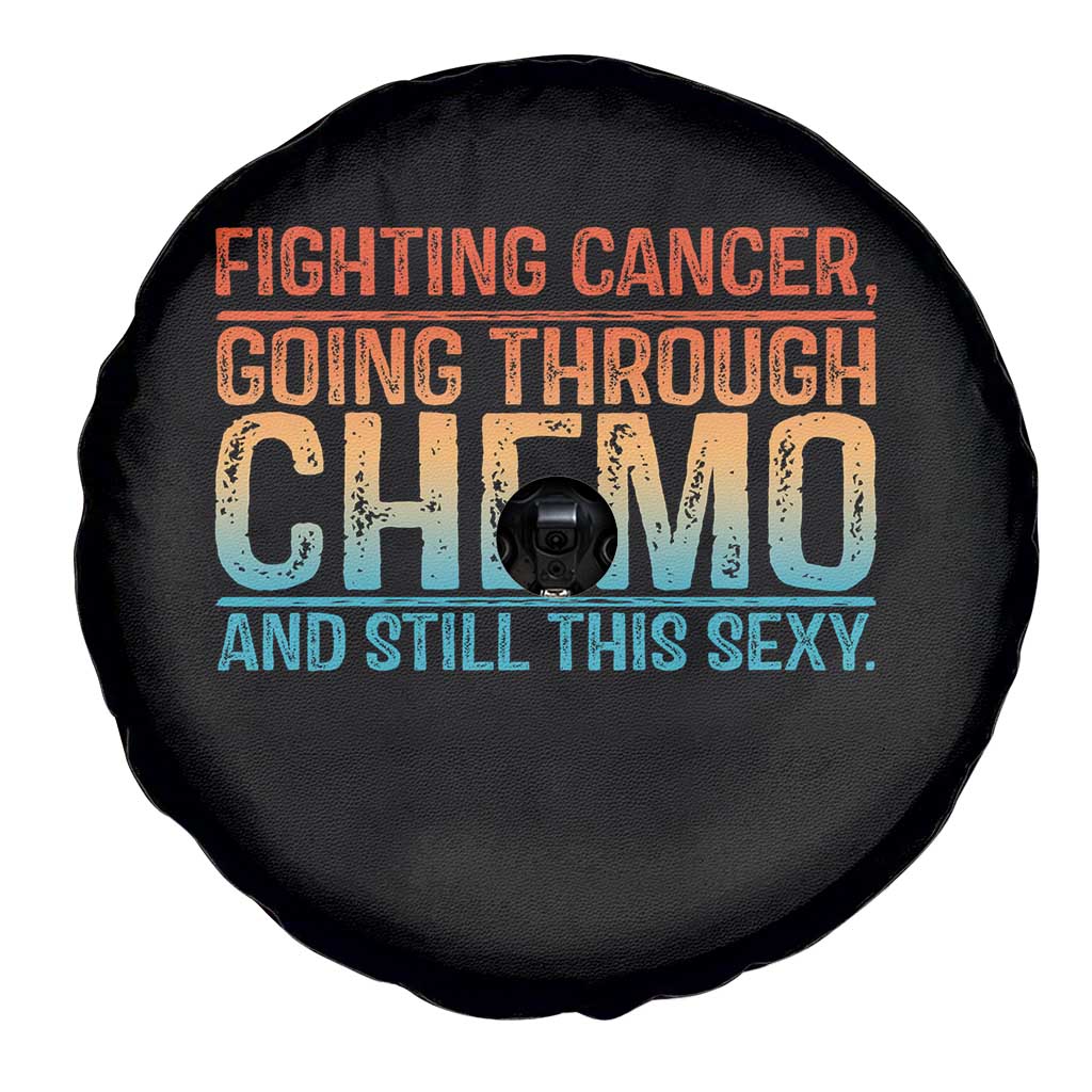 Funny Cancer Fighter Spare Tire Cover Inspirational Quote Chemo Patient Gift - Wonder Print Shop