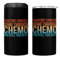 Funny Cancer Fighter 4 in 1 Can Cooler Tumbler Inspirational Quote Chemo Patient Gift - Wonder Print Shop