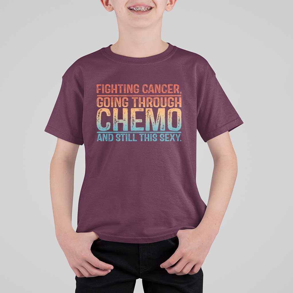 Funny Cancer Fighter T Shirt For Kid Inspirational Quote Chemo Patient Gift - Wonder Print Shop