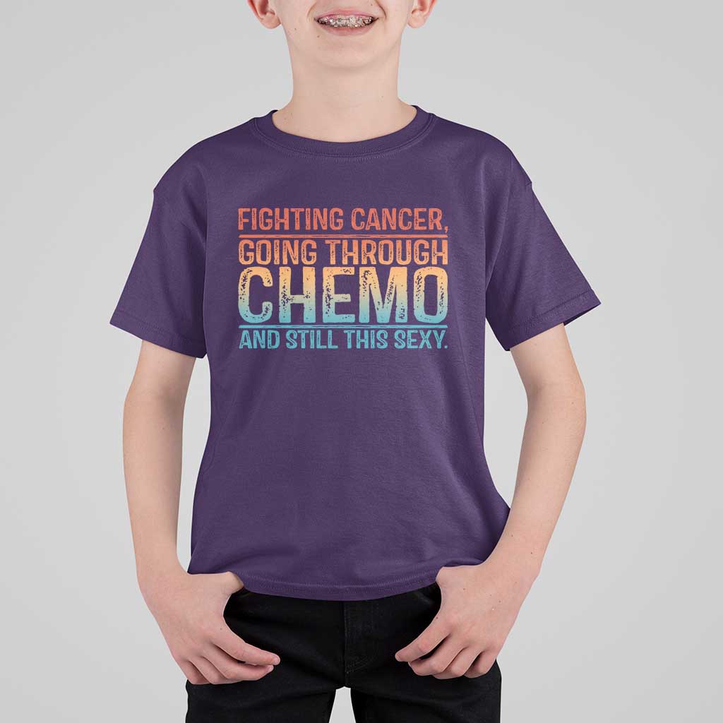 Funny Cancer Fighter T Shirt For Kid Inspirational Quote Chemo Patient Gift - Wonder Print Shop