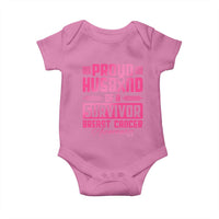 Husband Of A Warrior Breast Cancer Awareness Baby Onesie Wife Support Squad - Wonder Print Shop