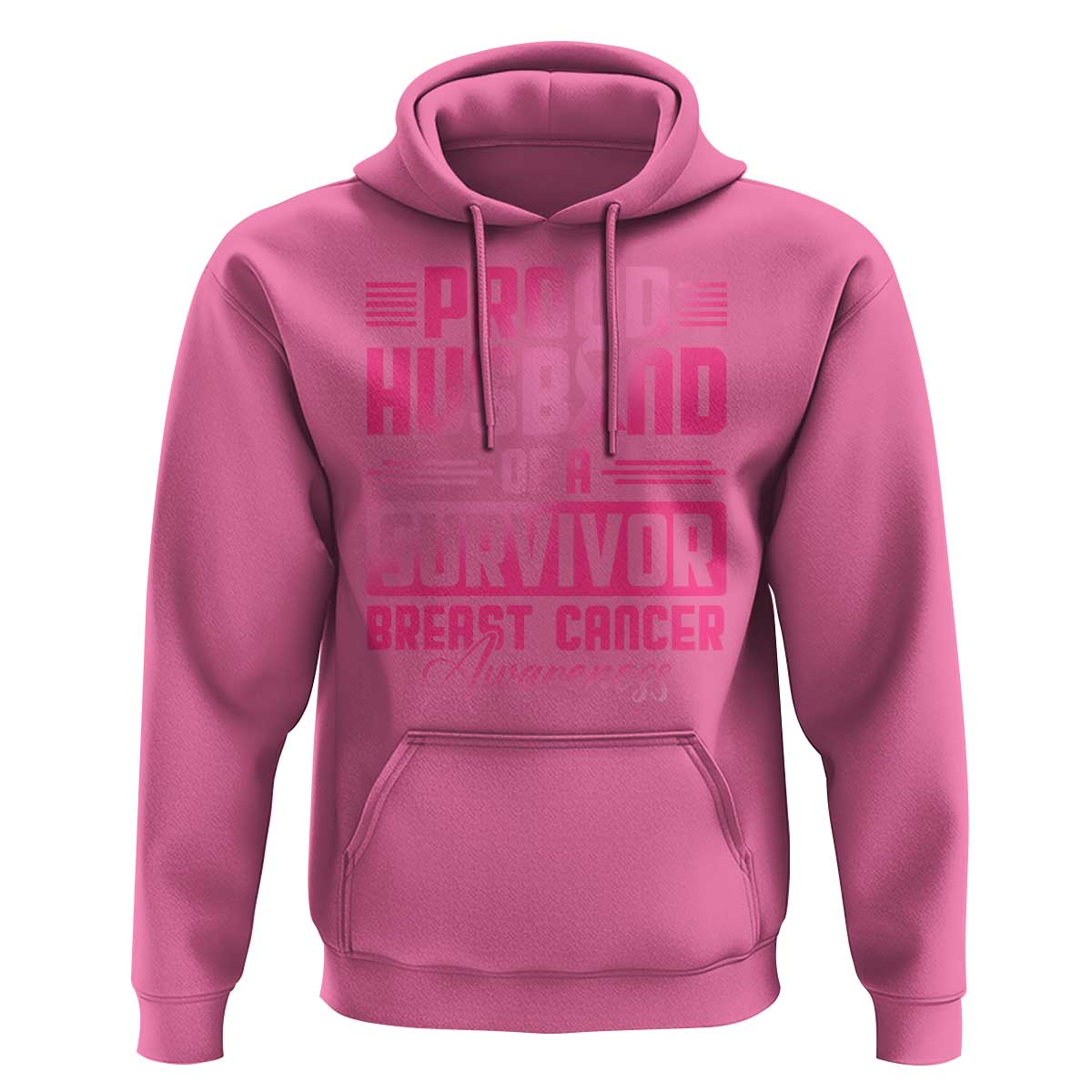 Husband Of A Warrior Breast Cancer Awareness Hoodie Wife Support Squad - Wonder Print Shop