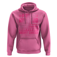 Husband Of A Warrior Breast Cancer Awareness Hoodie Wife Support Squad - Wonder Print Shop