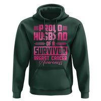 Husband Of A Warrior Breast Cancer Awareness Hoodie Wife Support Squad - Wonder Print Shop