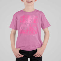 Husband Of A Warrior Breast Cancer Awareness T Shirt For Kid Wife Support Squad - Wonder Print Shop