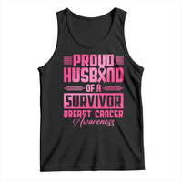 Husband Of A Warrior Breast Cancer Awareness Tank Top Wife Support Squad - Wonder Print Shop